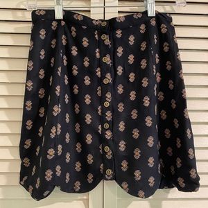 Black mini skirt from Urban Outfitters